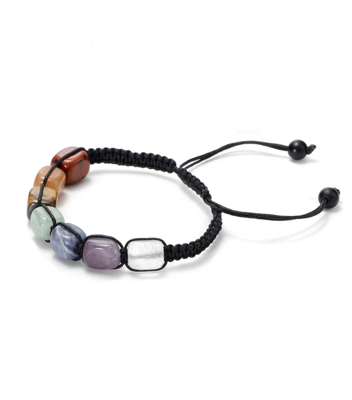 Natural Gemstone Boho Healing Chakra Bracelet