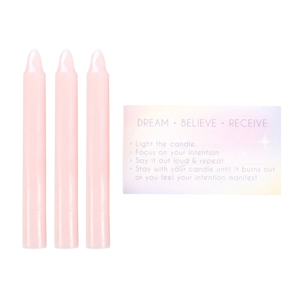 3 MANIFESTATION SPELL CANDLES IN A BOX