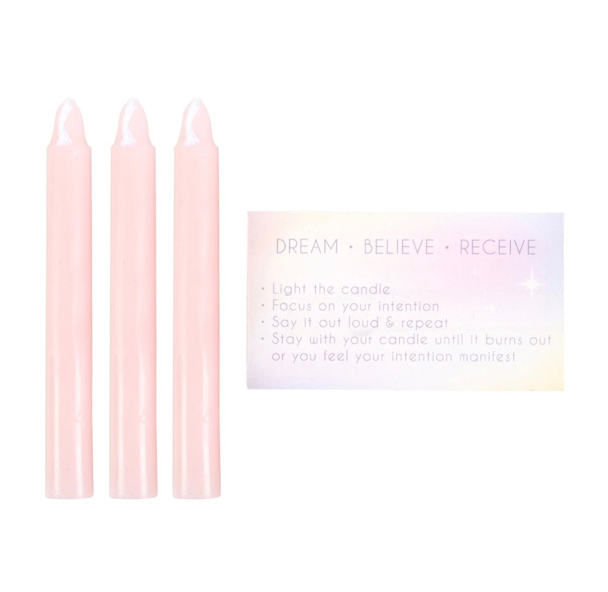 3 MANIFESTATION SPELL CANDLES IN A BOX