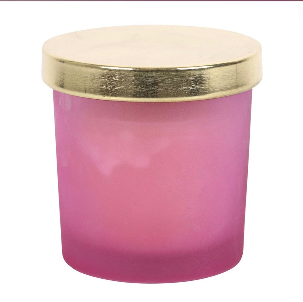 CROWN CHAKRA BLACKBERRY CRYSTAL CHIP CANDLE