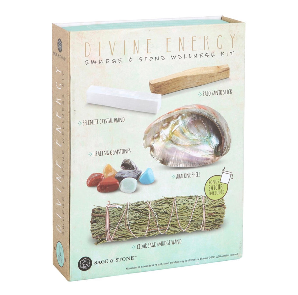 DIVINE ENERGY SMUDGE AND STONE WELLNESS KIT