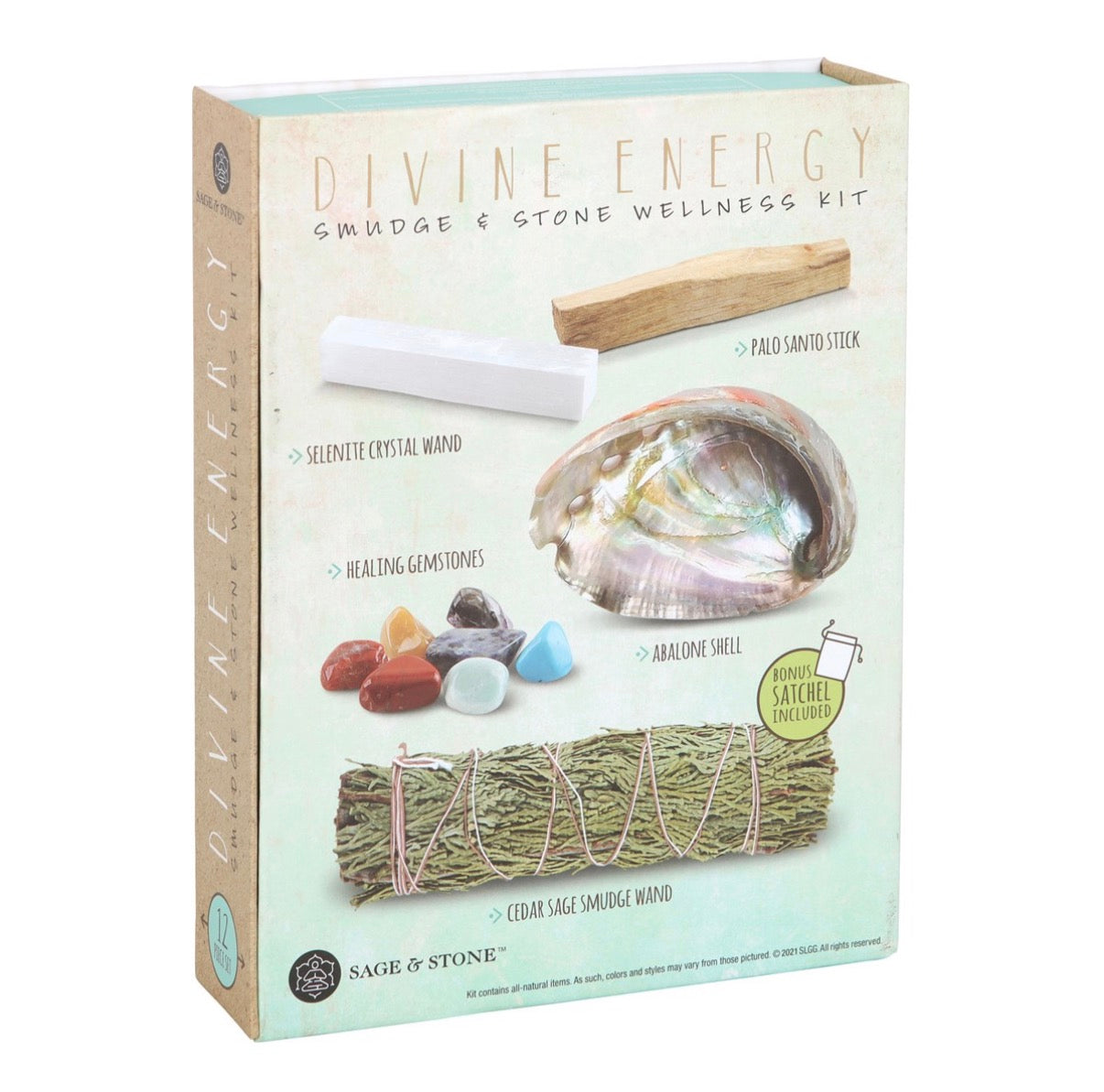 DIVINE ENERGY SMUDGE AND STONE WELLNESS KIT