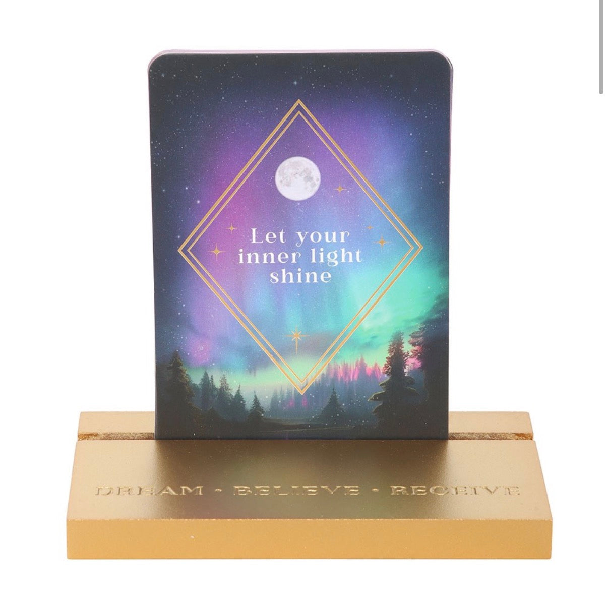 ETHEREAL AFFIRMATION CARDS WITH WOODEN STAND