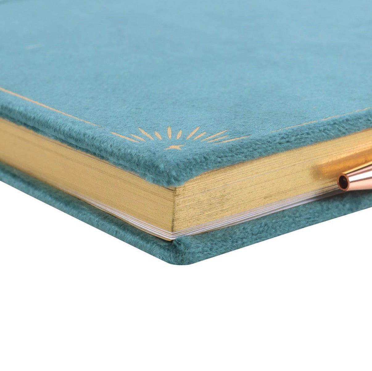 BOOK OF ABUNDANCE JOURNAL WITH GREEN AVENTURINE CRYSTAL PEN